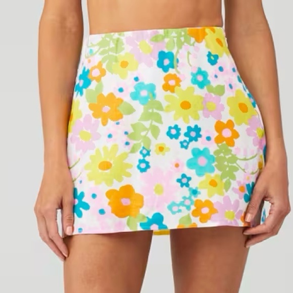 Show Me Your MuMu Dresses & Skirts - Show Me Your Mumu All Night Skort skirt Petal Pop groovy colorful high floral